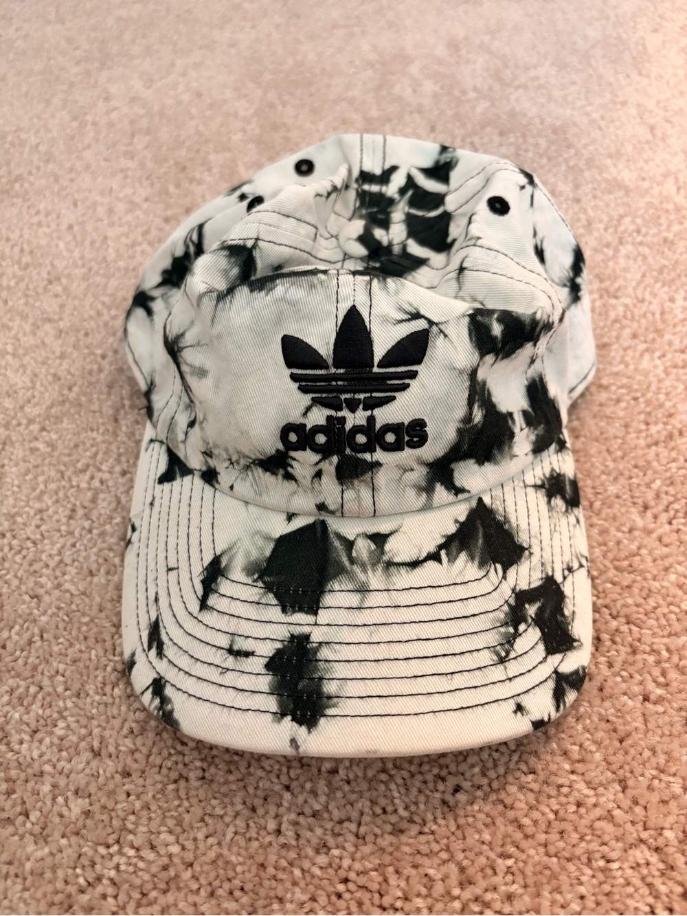 adidas Black & White Tie-Dye Cap